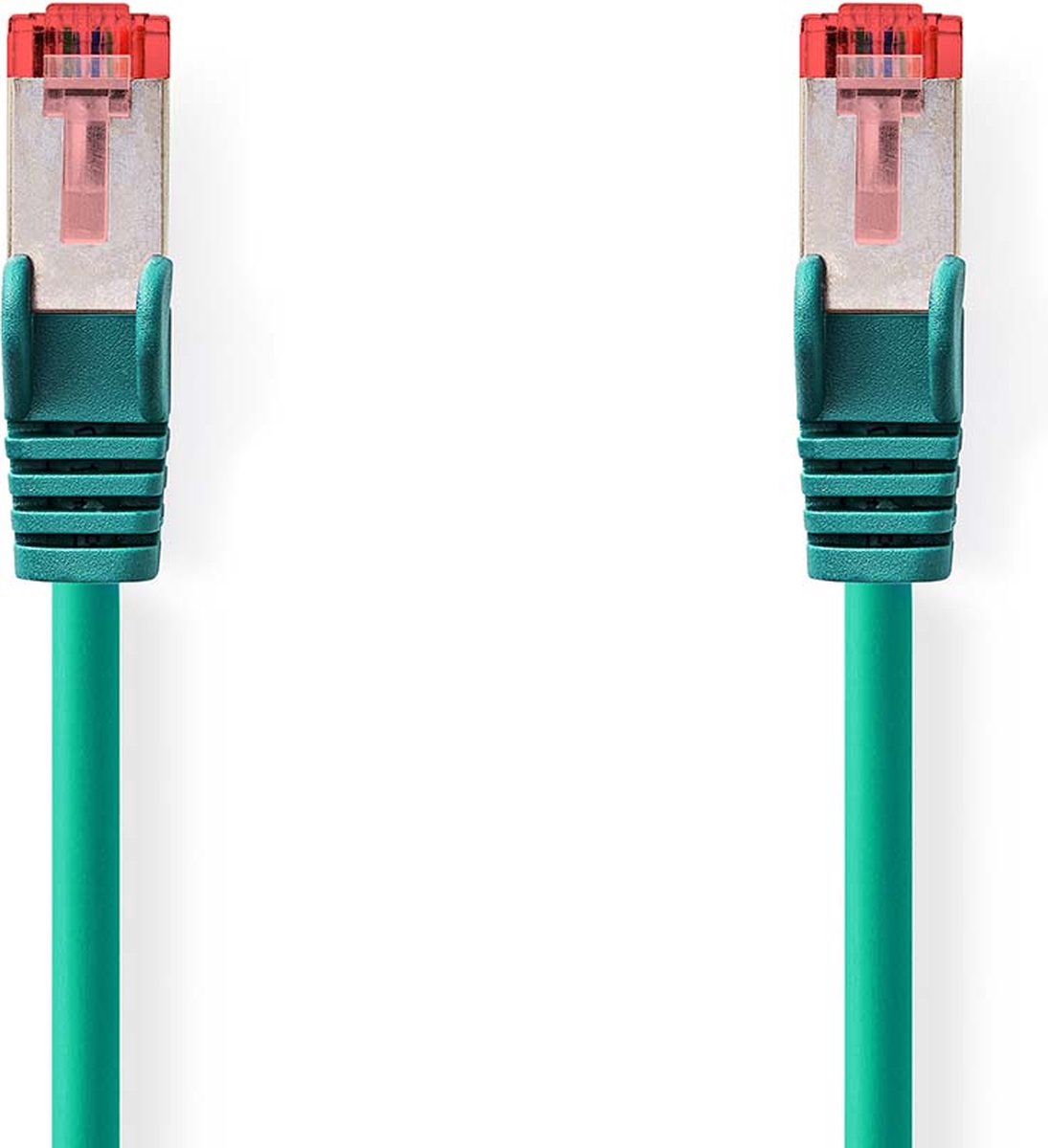CAT6 Netwerkkabel - RJ45 Male - RJ45 Male - S/FTP - 10.0 m - Rond - LSZH - Groen - Polybag