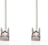 Nedis CAT5e-Kabel | U/UTP | RJ45 Male | RJ45 Male | 1.00 m | Rond | PVC | Wit | Polybag