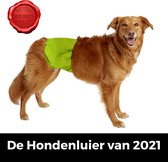 Hondenluier Groen Maat L - Wasbaar - Verstelbaar 44-54 cm - Anti lek