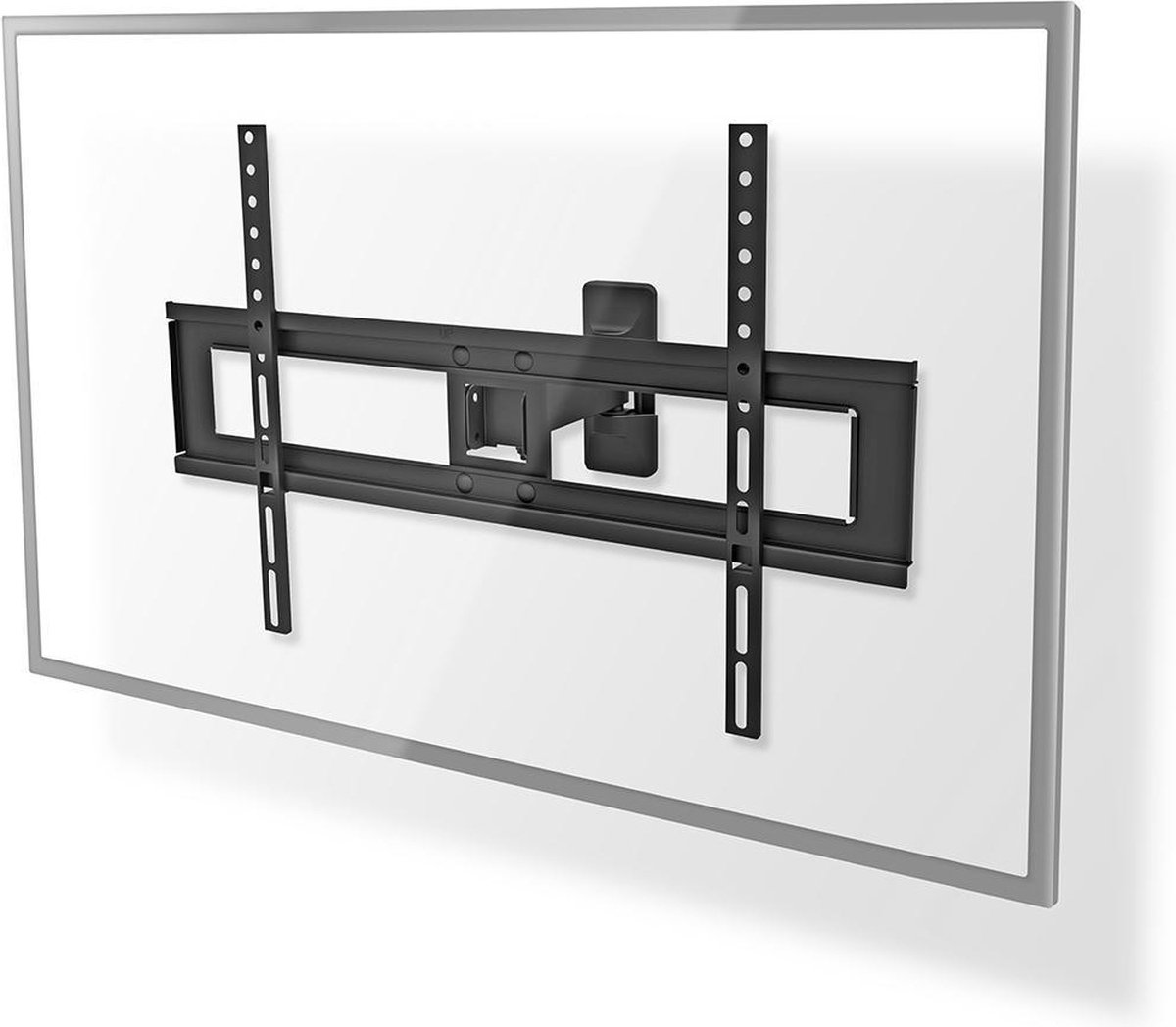 Nedis Draai- en Kantelbare TV-Muurbeugel | 37-70 " | Maximaal schermgewicht: 35 kg | Kantelbaar | Draaibaar | Minimale muurafstand: 79 mm | Maximale muurafstand: 220 mm | 2 Draaipunt(en) | ABS / Staal