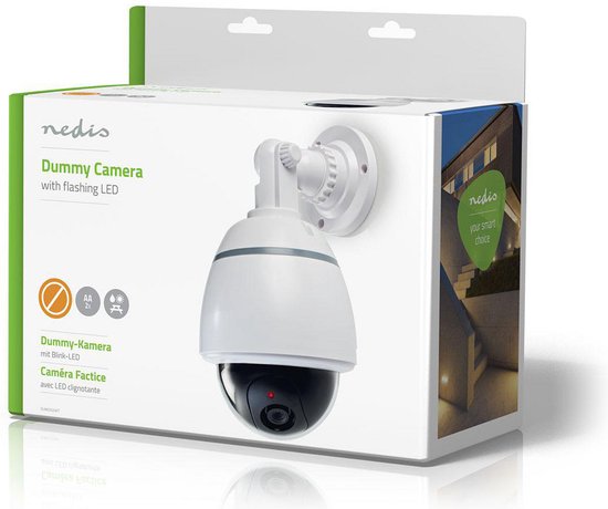 Nedis Dummy Beveiligingscamera - Dome - Batterij Gevoed - Binnen - Wit van Nedis — afbeelding 5