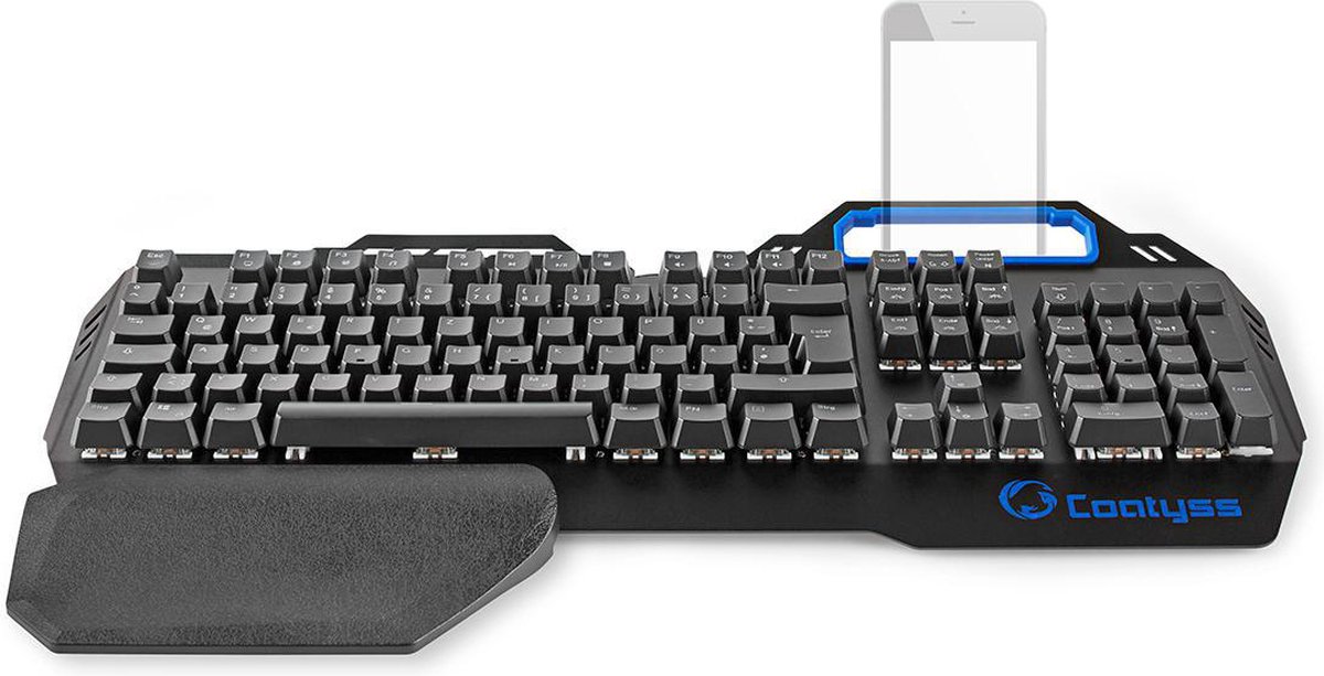 Nedis Bedraad Gaming Toetsenbord | USB | Mechanische Toetsen | RGB | QWERTZ | Duits | Lengte stroomkabel: 1.70 m | Gaming