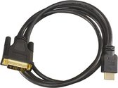 WL4 HDMI DVI verloopkabel 1,8 meter met 100% koperen kern en goud vergulde afgeschermde connectors