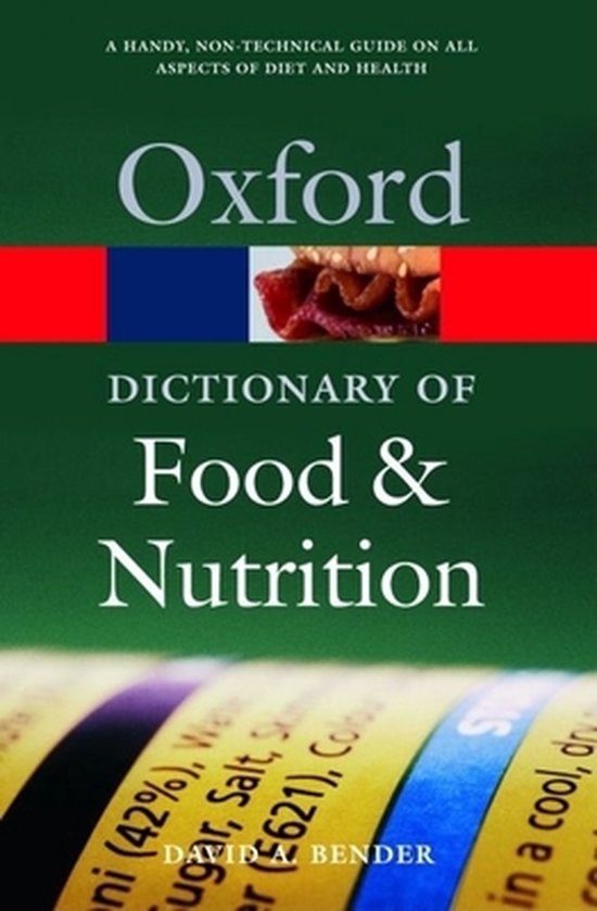 A Dictionary of Food and Nutrition - cover