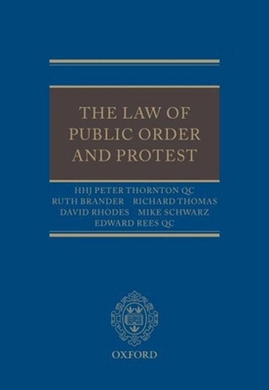 The Law of Public Order and Protest