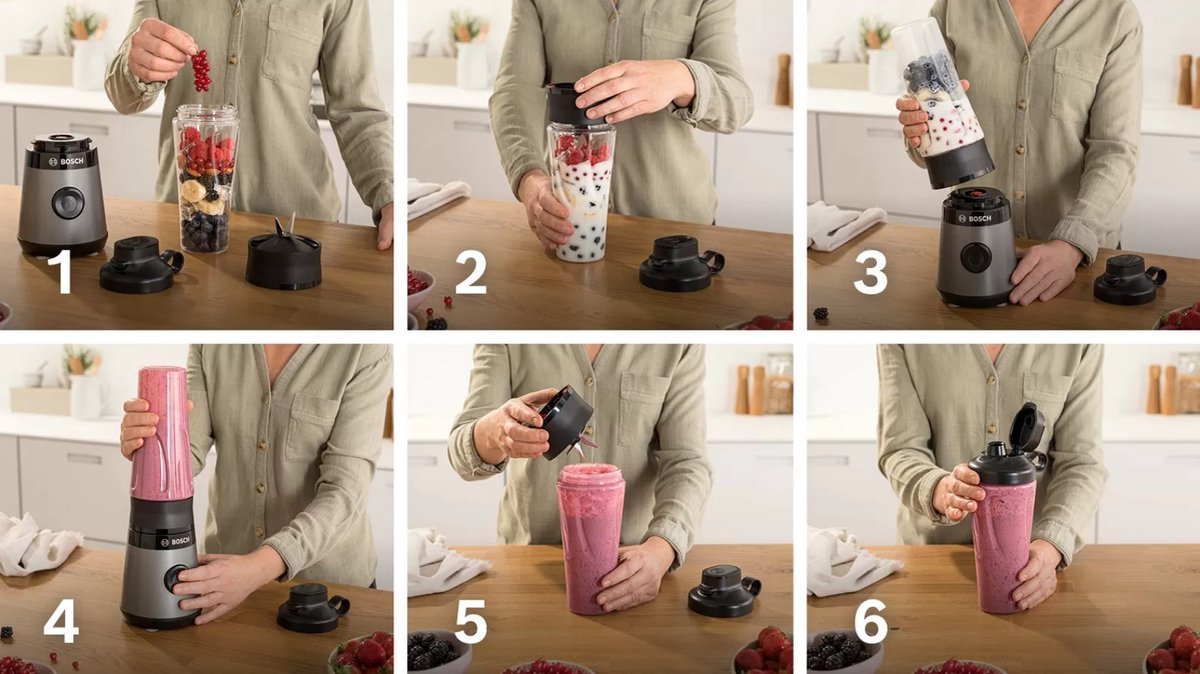 Bosch MMB2111S VitaPower Serie | 2 - Blender - Zwart – foto 6