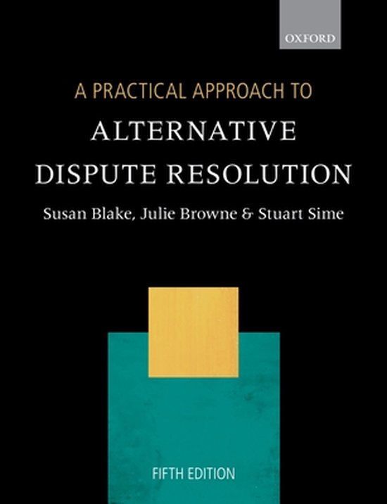 A Practical Approach to Alternative Dispute Resolution - cover