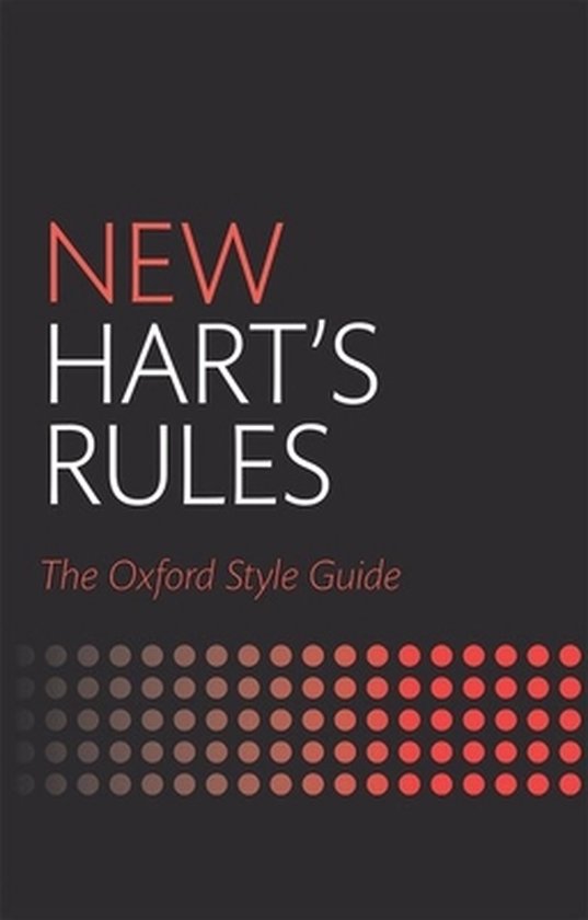 New Harts Rules Oxford Style Guide 2Nd - cover