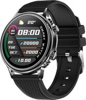 GAVURY DARK FIT PRO - Bluetooth bel notificatie - Activity en fitness Tracker - Zwart - Smartwatch dames en heren - Touchscreen - Stappenteller - Social media berichten - Bloeddruk