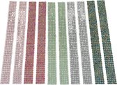 3BMT - Plaksteentjes - Diamantjes stickers - 2.400 stuks - geschikt voor Knutselen en Diamond Painting