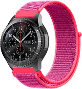 Nylon watch bandje - 22mm - Roze - Geschikt voor Samsung Galaxy Watch