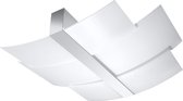 Trend24 Plafond Celia - E27 - Chroom & Wit