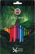 Koh-i-Noor - Set kleurpotloden 36 stuks - Potloden - Kinderen - Volwassenen - Sinterklaas - Kerst