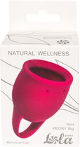 Menstruatiecup - 1 stuks (20 ML) - Medisch silicone - tot 12 uur bescherming - Maat M - Natural Wellness - Peony - Rood