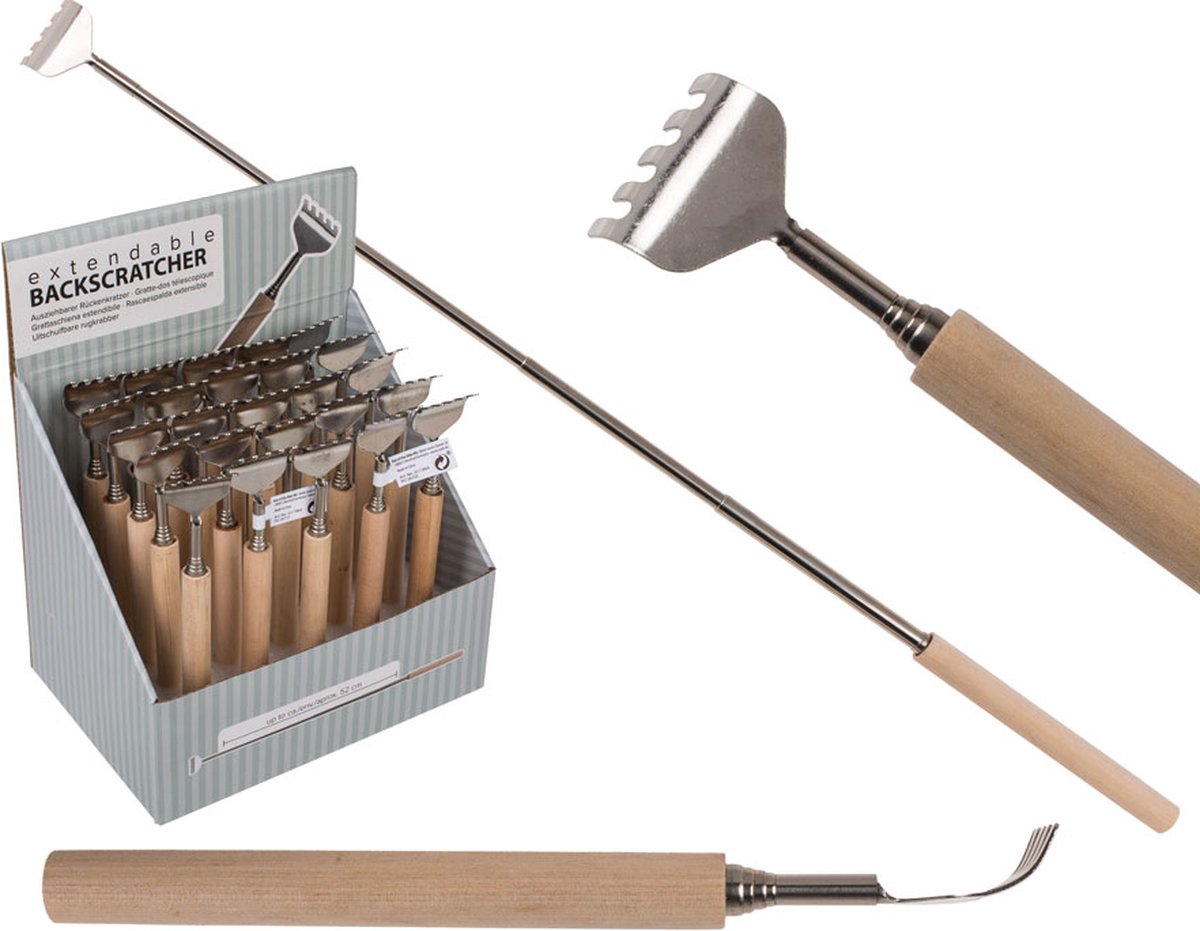 Goedkoopste Uitschuifbare Ruggenkrabber met Houten Handvat
