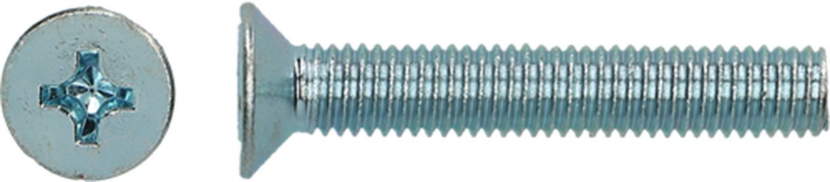 Wovar Metaalschroef Verzinkt M4 x 25 mm | 200 Stuks
