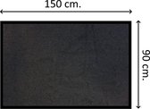 Synx Tools Luxe Deurmat binnen – Antraciet Vinyl 150x90cm – Droogloopmat / Droogloopmatten voor Binnen en buiten – Deur Droogloop Mats– Schoonloopmat – Deurmatten – Inloopmat –  De