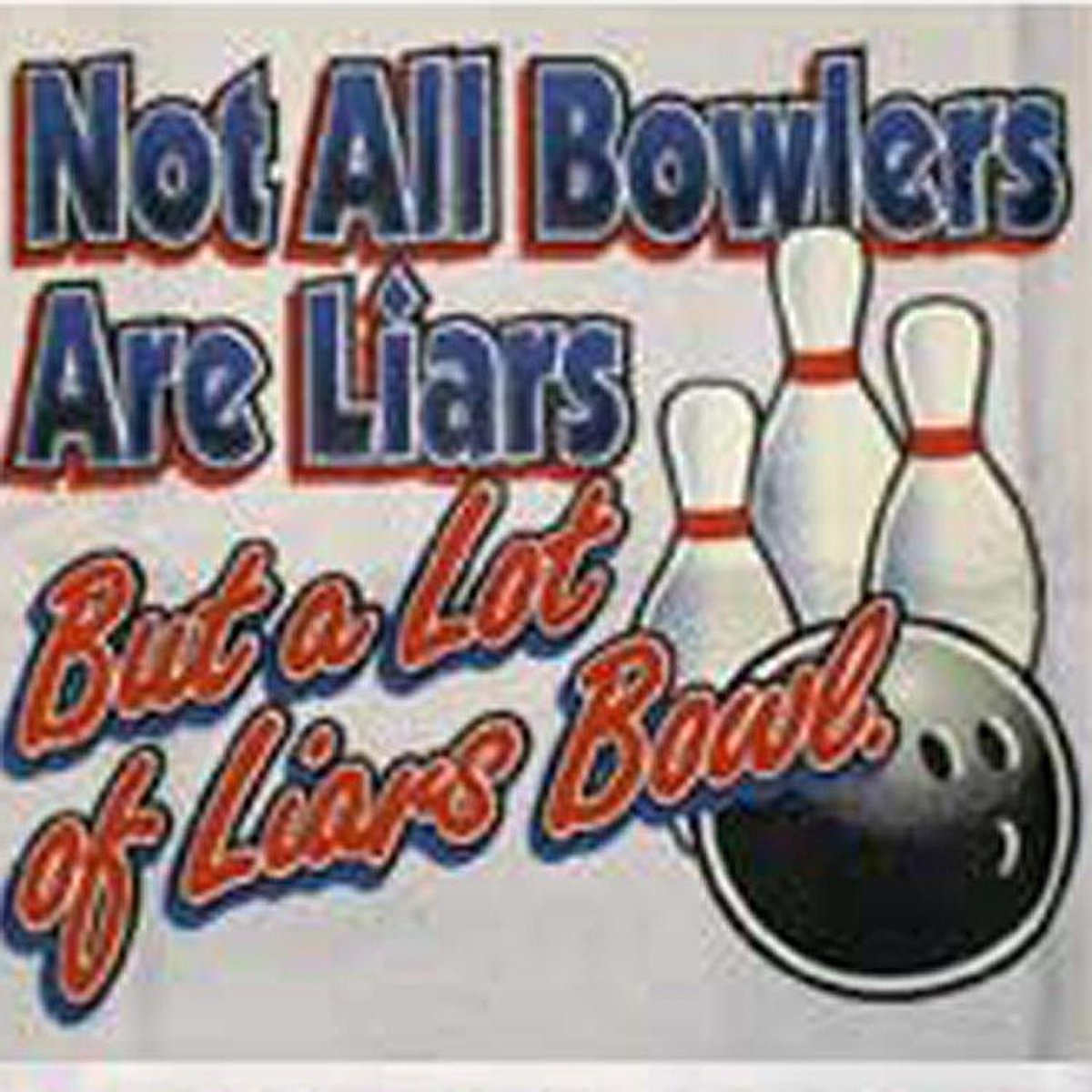 Bowling Bowlinghanddoekje Fun Towel 'Liars'