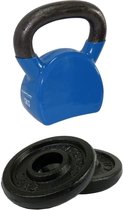 Tunturi - Fitness Set - Halterschijven 2 x 0,5 kg - Kettlebell 12 kg