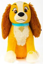 Lady en de Vagebond Disney Pluche Knuffel + Geluid 30 cm | Lady and the Tramp Plush Toy | Hond Knuffeldier Speelgoed voor kinderen jongens meisjes | Disney Classics-Knuffels.