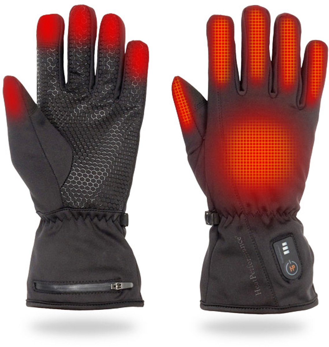 Oplaadbare verwarmde handschoenen voor wandelaars en skiërs met