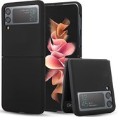 Hoesje geschikt voor Samsung Galaxy Flip 3 - Soft Case Zwart