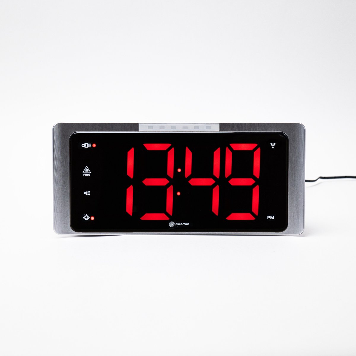 Wekker quartz voor senioren en slechtzienden met witte wijzerplaat