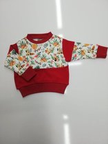 k&b -  baby overslag shirtje unisex Maat 74 - 6/9 Maanden - rood