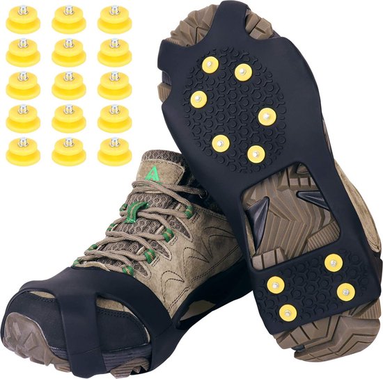 Foto: Yaktrax wintertrax sneeuwgripzolen sneeuwketting voor schoenen maat l xl