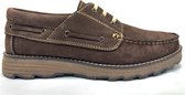 Veterschoenen voor heren - Boot schoenen - Hoogste kwaliteit hand-gemaakt schoenen 006 - Echt leer - Bruin 43