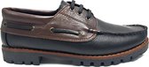 Veterschoenen voor heren - Boot schoenen - Hoogste kwaliteit hand-gemaakt schoenen 009 - Echt leer - Zwart 43