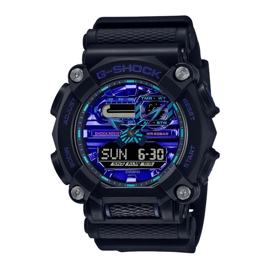 Casio G-Shock GA-900VB-1AER Horloge - Kunststof - Zwart - Ø 48 mm