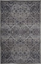 Perzisch Tapijt "Grey Ivory"  Antraciet Vloerkleed 160 x 230 cm