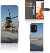 Smartphone Hoesje Xiaomi 11T | 11T Pro Boekhoesje Tekst Schaatsers