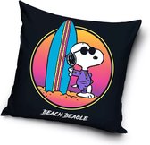 Snoopy Beach Beagle Sierkussens - Kussen - 40 x 40 inclusief vulling - Kussen van Polyester - KledingDroom®
