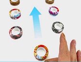 De nieuwste glitter oranje magnetische ringen - Fidget toys - magic rings - fidget pakket