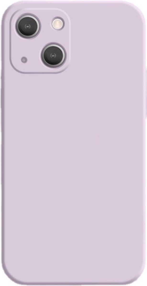 Nixnix - Iphone 13 telefoon hoesje siliconen - Paars - Phone case