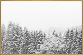JUNIQE - Poster met kunststof lijst Winter In the Mountains -40x60