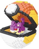 Creboblocks Pokeball met Rattata 436 Nanoblocks