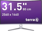 Terra LED 3280W 31.5" (80cm) gebogen monitor - Wide Quad HD zilver/wit - DisplayPoort/HDMI-aansluiting
