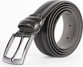 Heren Riem van Buffelleer 3.5cm / Buffelleren Broekriem Heren Zwart