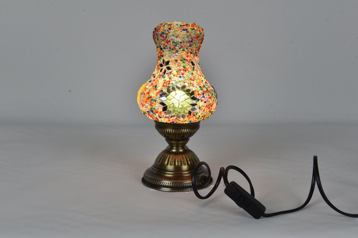 Handgemaakte Peer Mozaïek Lamp Turkse Armut tafellamp of Oosterse nachtlamp