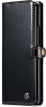 Casemania Hoesje Geschikt voor Samsung Galaxy Z Fold 2 Charcoal Gray - Portemonnee Book Case
