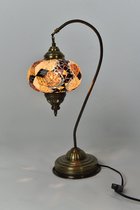 Handgemaakte Turkse Nachtlamp multicolour 55cm Oosterse sprookjeslamp