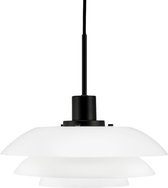 Dyberg Larsen Hanglamp 31 Cm E27 Glas 25w Wit/zwart