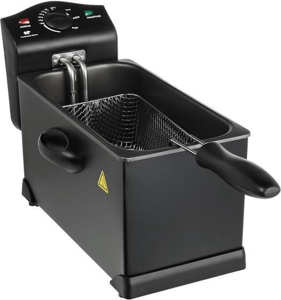 VEVOR 5000W elektrische friteuse, 12L roestvrijstalen elektrische oliefriteuse, dompelfriteuse met temperatuurregeling 50~200 ° C, friteuse voor restaurant, thuis, supermarkt