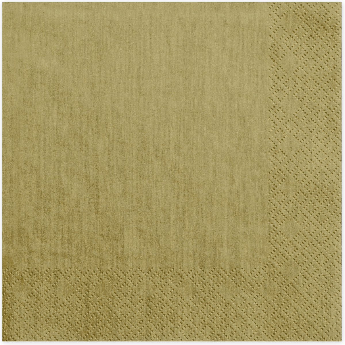 Partydeco Tafel servetten - papier - goud - 33 cm - diner/lunch/verjaardag