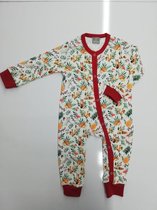 k&b - baby- unisex bodysuit rood - babykleding - Maat  74 -