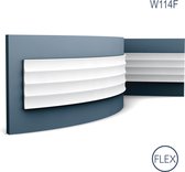 3d muurpaneel Orac Decor W114F MODERN VALLEY XL Wandpaneel Sierelement modern design wit 2 m