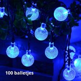 ✿BrenLux® Kerstverlichting   - Solar kerstverlichting buiten – Slinger op zonne-energie - Tuinverlichting – Blauwe ballen Kerstverlichting - Waterproof verlichting blauw licht – Feestelijke v